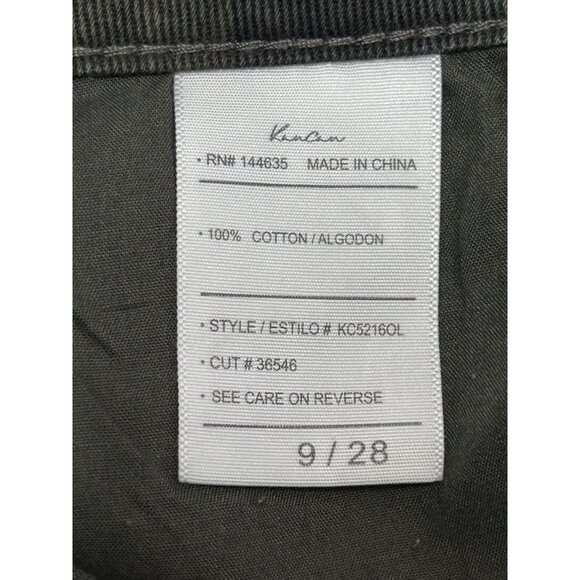 Kancan Benji Camo High Rise Distressed Boyfriend Jeans in Olive - Sz 9/28  - NWT - Picture 6 of 7